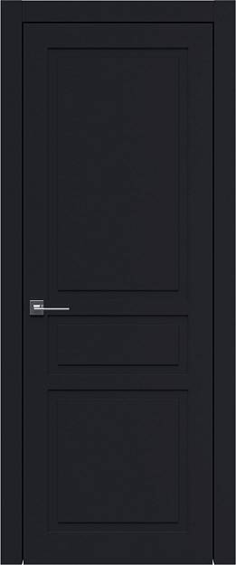 Межкомнатная дверь Tivoli Е-5, цвет - Черная эмаль (RAL 9004), Без стекла (ДГ)