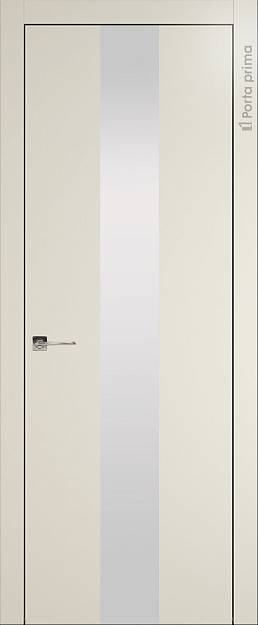 Межкомнатная дверь Tivoli Ж-5, цвет - Жемчужная эмаль (RAL 1013), Со стеклом (ДО)