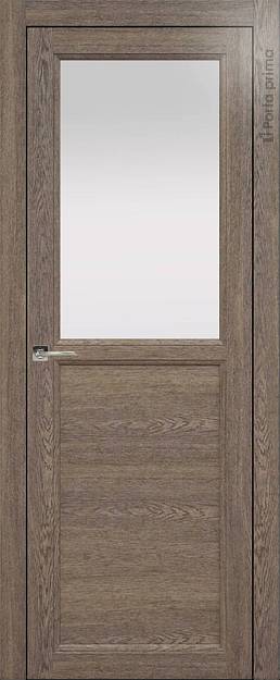 Межкомнатная дверь Sorrento-R Б1, цвет - Дуб антик, Со стеклом (ДО)