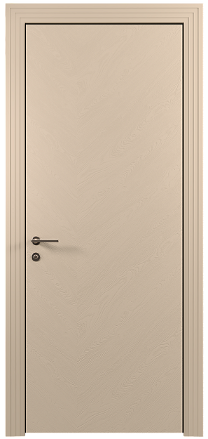 Межкомнатная дверь Tivoli Л-1, цвет - Бежевый Мел эмаль по шпону (RAL 075-80-10), Без стекла (ДГ)