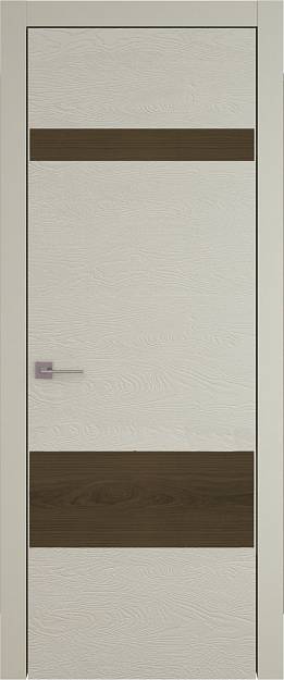Межкомнатная дверь Tivoli К-4, цвет - Серо-оливковая эмаль по шпону (RAL 7032), Без стекла (ДГ)