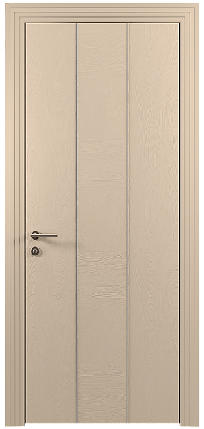 Межкомнатная дверь Tivoli Б-1, цвет - Бежевый Мел эмаль по шпону (RAL 075-80-10), Без стекла (ДГ)