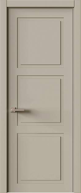 Межкомнатная дверь Tivoli Л-5, цвет - Серо-оливковая эмаль (RAL 7032), Без стекла (ДГ)
