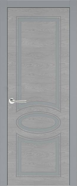 Межкомнатная дверь Florencia Neo Classic, цвет - Серебристо-серая эмаль по шпону (RAL 7045), Без стекла (ДГ)