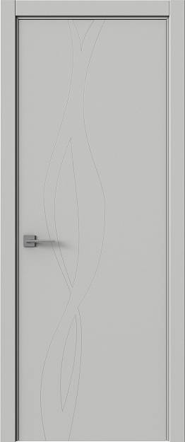 Межкомнатная дверь Tivoli Г-5, цвет - Серая эмаль (RAL 7047), Без стекла (ДГ)
