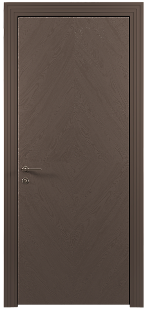 Межкомнатная дверь Tivoli К-1, цвет - Коричневый Тик эмаль по шпону (RAL 050-50-10), Без стекла (ДГ)