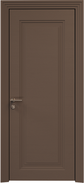 Межкомнатная дверь Domenica Neo Classic Scalino, цвет - Коричневый Тик эмаль по шпону (RAL 050-50-10), Без стекла (ДГ)