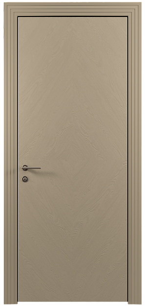 Межкомнатная дверь Tivoli К-1, цвет - Серое Льняное волокно эмаль по шпону (RAL 075-70-10), Без стекла (ДГ)