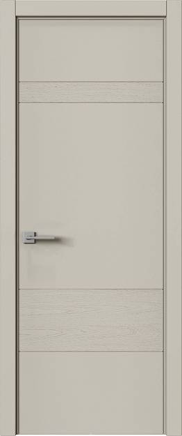 Межкомнатная дверь Tivoli К-2, цвет - Серо-оливковая эмаль-эмаль по шпону (RAL 7032), Без стекла (ДГ)