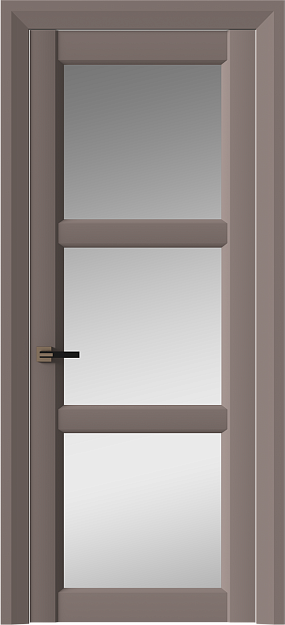 Межкомнатная дверь Milano Neo Classic Decoro, цвет - Теплый Серый эмаль (RAL 040-60-05), Со стеклом (ДО)