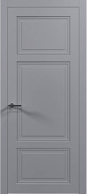 Межкомнатная дверь Siena Neo Classic, цвет - Серебристо-серая эмаль (RAL 7045), Без стекла (ДГ)
