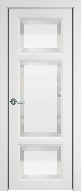 Межкомнатная дверь Siena, цвет - Белая эмаль (RAL 9003), Со стеклом (ДО)