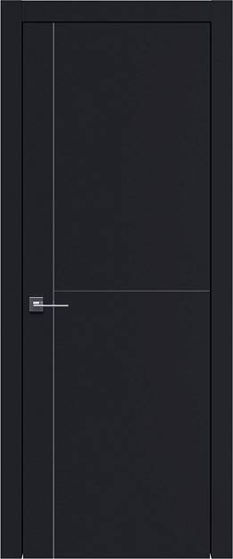 Межкомнатная дверь Tivoli Е-3, цвет - Черная эмаль (RAL 9004), Без стекла (ДГ)