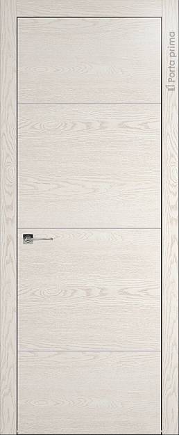 Межкомнатная дверь Tivoli Г-3, цвет - Белый ясень (nano-flex), Без стекла (ДГ)