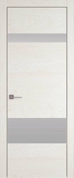 Межкомнатная дверь Tivoli К-4, цвет - Белый ясень (nano-flex), Без стекла (ДГ)