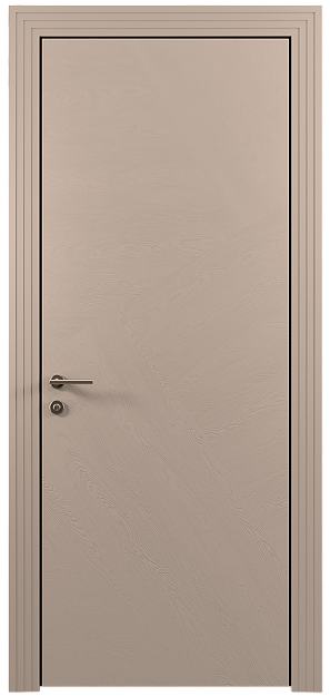 Межкомнатная дверь Tivoli М-1, цвет - Бежевое Ядро Миндаля эмаль по шпону (RAL 070-85-05), Без стекла (ДГ)