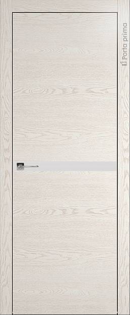 Межкомнатная дверь Tivoli Б-4, цвет - Белый ясень (nano-flex), Без стекла (ДГ)