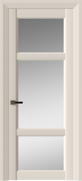 Межкомнатная дверь Siena Neo Classic Decoro, цвет - Грязный Белый эмаль (RAL 070-90-05), Со стеклом (ДО)