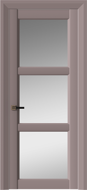 Межкомнатная дверь Milano Neo Classic Decoro, цвет - Серо-Розовый мордовник эмаль (RAL 020-60-05), Со стеклом (ДО)