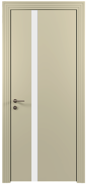Межкомнатная дверь Tivoli Д-1, цвет - Серо-оливковая эмаль (RAL 7032), Без стекла (ДГ)