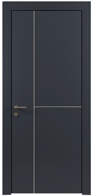 Межкомнатная дверь Tivoli Г-1, цвет - Графитово-серая эмаль (RAL 7024), Без стекла (ДГ)