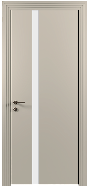 Межкомнатная дверь Tivoli Д-1, цвет - Жемчужная эмаль (RAL 1013), Без стекла (ДГ)