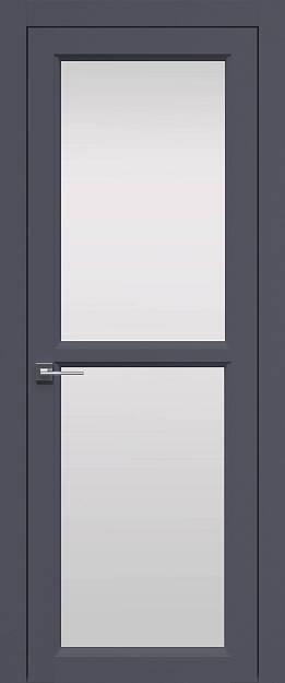 Межкомнатная дверь Sorrento-R В1, цвет - Антрацит ST, Со стеклом (ДО)