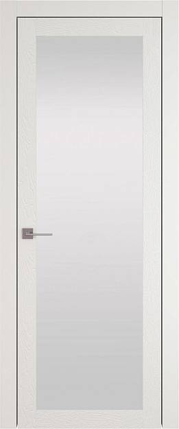 Межкомнатная дверь Tivoli З-2, цвет - Бежевая эмаль по шпону (RAL 9010), Со стеклом (ДО)