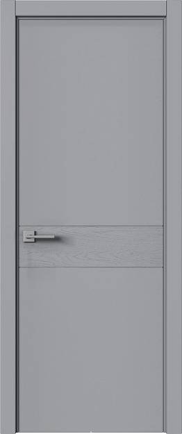 Межкомнатная дверь Tivoli И-2, цвет - Серебристо-серая эмаль-эмаль по шпону (RAL 7045), Без стекла (ДГ)