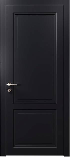 Межкомнатная дверь Dinastia Neo Classic, цвет - Черная эмаль (RAL 9004), Без стекла (ДГ)