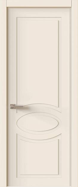 Межкомнатная дверь Tivoli Н-5, цвет - Бежевая эмаль (RAL 9010), Без стекла (ДГ)