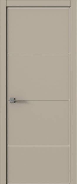 Межкомнатная дверь Tivoli Г-2, цвет - Серо-оливковая эмаль (RAL 7032), Без стекла (ДГ)