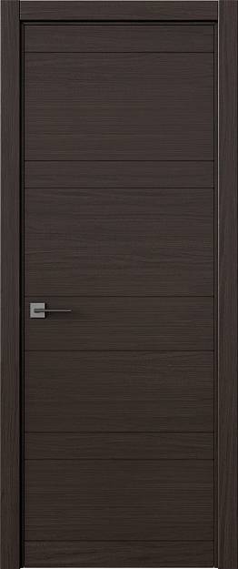 Межкомнатная дверь Tivoli Е-2, цвет - Дуб графит, Без стекла (ДГ)
