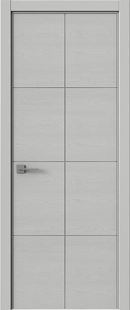 Межкомнатная дверь Tivoli Л-2, цвет - Серая эмаль по шпону (RAL 7047), Без стекла (ДГ)