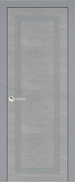 Межкомнатная дверь Domenica Neo Classic, цвет - Серебристо-серая эмаль по шпону (RAL 7045), Без стекла (ДГ)