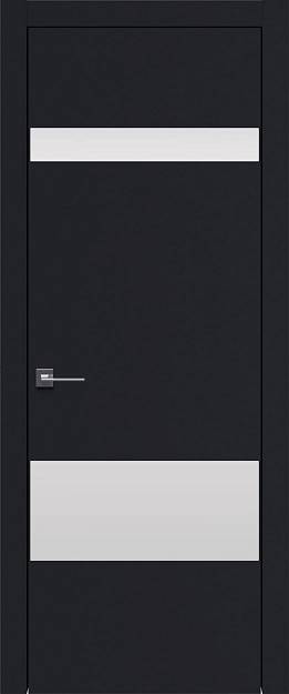 Межкомнатная дверь Tivoli К-4, цвет - Черная эмаль (RAL 9004), Без стекла (ДГ)