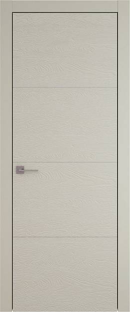 Межкомнатная дверь Tivoli Г-3, цвет - Серо-оливковая эмаль по шпону (RAL 7032), Без стекла (ДГ)