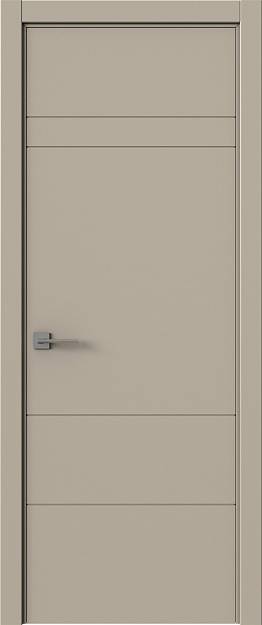 Межкомнатная дверь Tivoli К-2, цвет - Серо-оливковая эмаль (RAL 7032), Без стекла (ДГ)