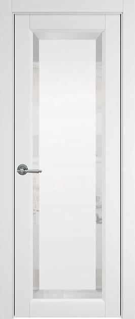 Межкомнатная дверь Domenica, цвет - Белая эмаль (RAL 9003), Со стеклом (ДО)