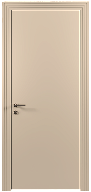 Межкомнатная дверь Tivoli А-1, цвет - Бежевый Мел эмаль (RAL 075-80-10), Без стекла (ДГ)