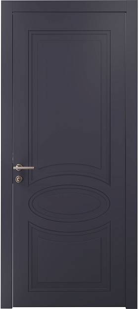 Межкомнатная дверь Florencia Neo Classic, цвет - Графитово-серая эмаль (RAL 7024), Без стекла (ДГ)