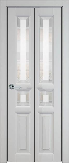 Межкомнатная дверь Porta Classic Imperia-R, цвет - Серая эмаль (RAL 7047), Со стеклом (ДО)