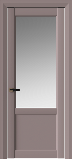 Межкомнатная дверь Dinastia Neo Classic Decoro, цвет - Серо-Розовый мордовник эмаль (RAL 020-60-05), Со стеклом (ДО)