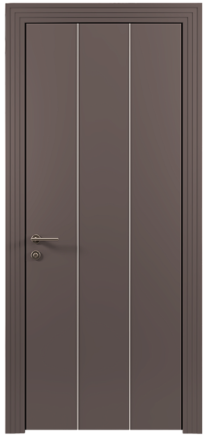 Межкомнатная дверь Tivoli Б-1, цвет - Серо-Розовый мордовник эмаль (RAL 020-60-05), Без стекла (ДГ)