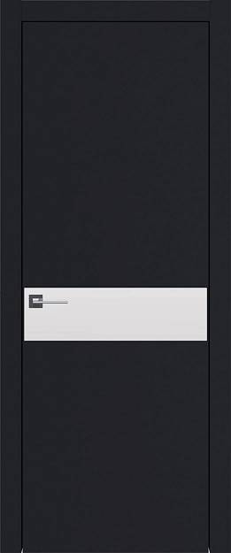 Межкомнатная дверь Tivoli И-4, цвет - Черная эмаль (RAL 9004), Без стекла (ДГ)