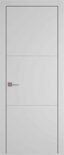 Межкомнатная дверь Tivoli В-3, цвет - Серая эмаль (RAL 7047), Без стекла (ДГ)