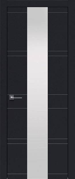 Межкомнатная дверь Tivoli Ж-2, цвет - Черная эмаль (RAL 9004), Со стеклом (ДО)