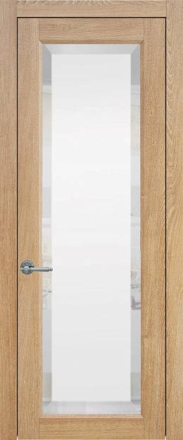 Межкомнатная дверь Domenica, цвет - Дуб капучино, Со стеклом (ДО)