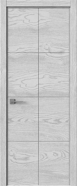 Межкомнатная дверь Tivoli Л-2, цвет - Белый ясень (nano-flex), Без стекла (ДГ)
