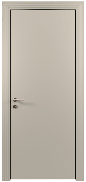 Межкомнатная дверь Tivoli А-1, цвет - Жемчужная эмаль (RAL 1013), Без стекла (ДГ)